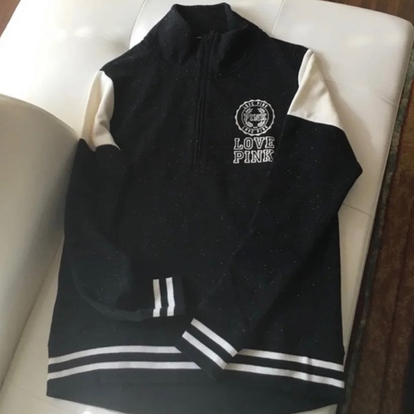 NWOT Victoria Secret Pink Half Zip Jacket size xs - Picture 3 of 4